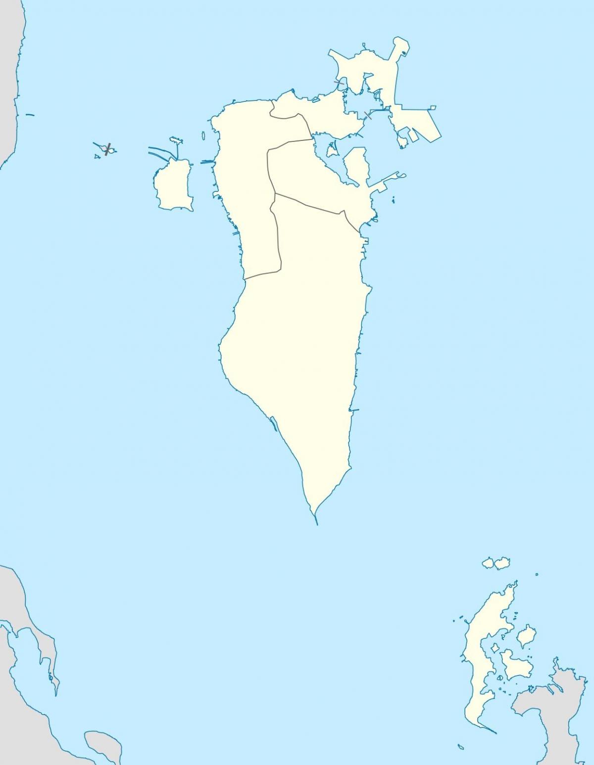 harta e Bahrain hartë vektoriale