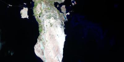 Harta e Bahrain satelitore