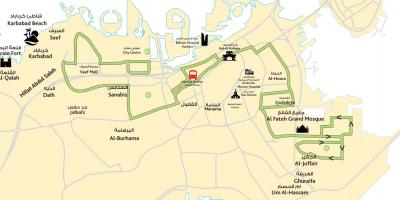 Harta e qytetit qendra e Bahrain