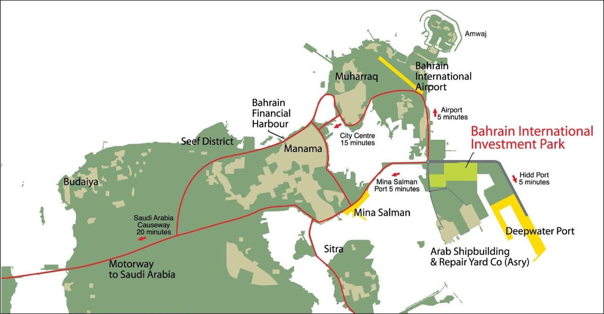 harta e Bahrain në vitin 2030