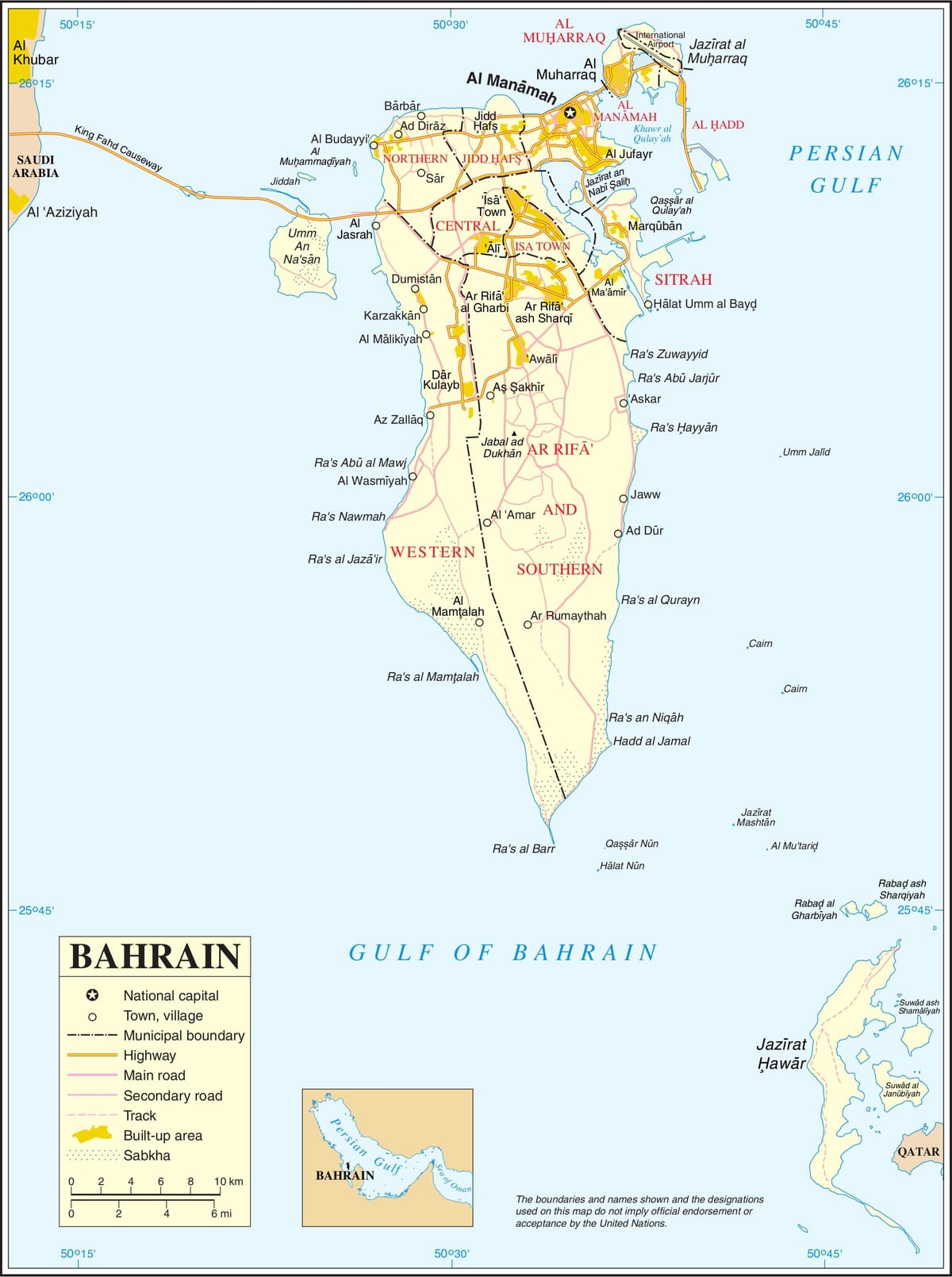 Bahrain hartë politike