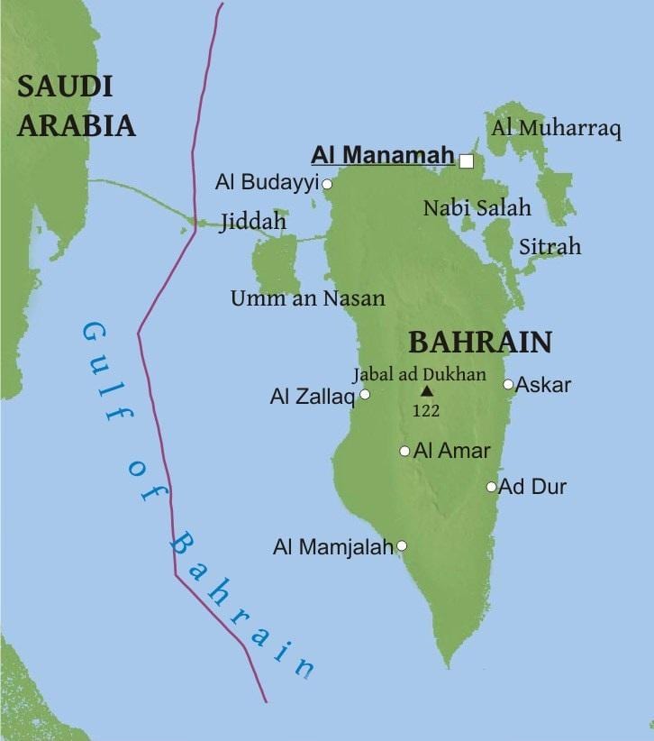 harta e Bahrain urë