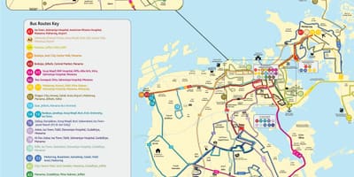 Harta e Bahrain autobus