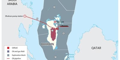Harta e Bahrain blloqe